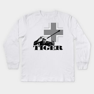 tiger tank Jagdpanzer V Kids Long Sleeve T-Shirt